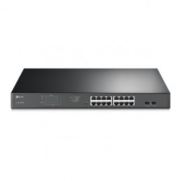 TP-Link TL-SG1218MPE Vadīts L2 Gigabit Ethernet (10 100 1000) Power over Ethernet (PoE) 1U Melns