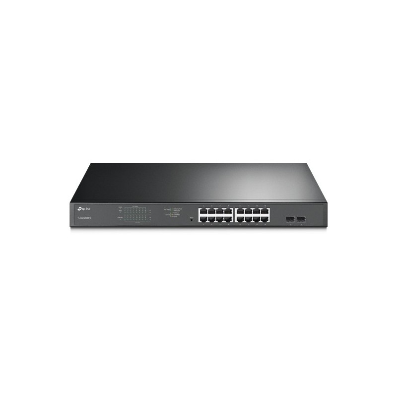 TP-Link TL-SG1218MPE Управляемый L2 Gigabit Ethernet (10 100 1000) Питание по Ethernet (PoE) 1U Черный