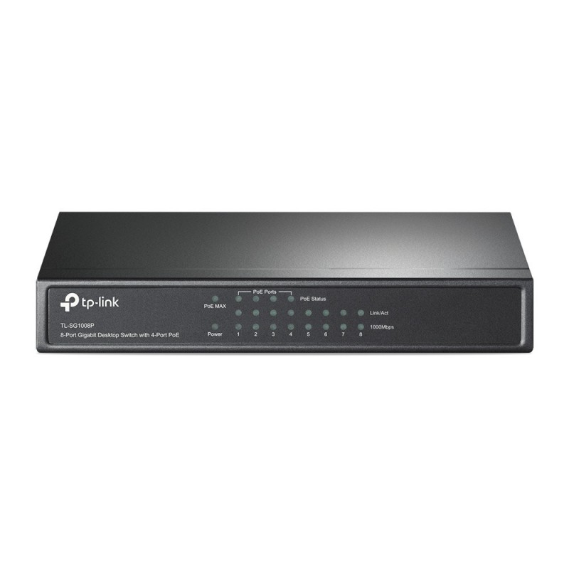 TP-Link TL-SG1008P сетевой коммутатор Неуправляемый Gigabit Ethernet (10 100 1000) Питание по Ethernet (PoE) Фундук