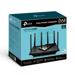 TP-Link Archer AXE75 bezvadu rūteris Tīkls Gigabit Ethernet Trīs diapazoni (2,4 GHz   5 GHz   6 GHz) Melns