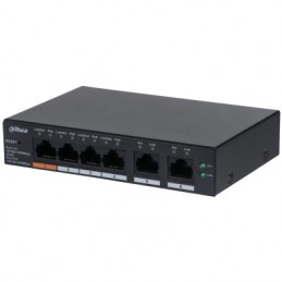 Dahua Technology DH-CS4006-4GT-60 tīkla pārslēgs Vadīts L2 Gigabit Ethernet (10 100 1000) Power over Ethernet (PoE) Melns