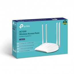 TP-Link TL-WA1201 WLAN piekļuves punkts 867 Mbit s Balts Power over Ethernet (PoE)