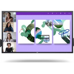 DELL P5524QT Interaktīvs plakans panelis 139,7 cm (55") LCD 350 cd m² 4K Ultra HD Melns Skārienjūtīgais ekrāns