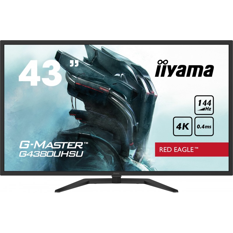 iiyama G-MASTER G4380UHSU-B1 monitori 108 cm (42.5") 3840 x 2160 pikseļi 4K Ultra HD LED Melns