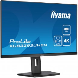 iiyama ProLite XUB3293UHSN-B5 monitori 80 cm (31.5") 3840 x 2160 pikseļi 4K Ultra HD LCD Melns