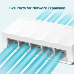 TP-Link LS1005 сетевой коммутатор Неуправляемый Fast Ethernet (10 100) Белый