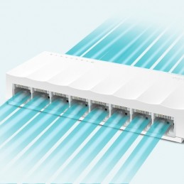 TP-Link LS1008 сетевой коммутатор Неуправляемый Fast Ethernet (10 100) Белый