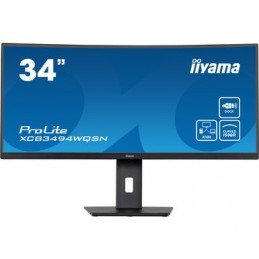 iiyama ProLite XCB3494WQSN-B5 LED display 86,4 cm (34") 3440 x 1440 pikseļi UltraWide Quad HD Melns