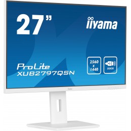 iiyama ProLite XUB2797QSN-W1 monitori 68,6 cm (27") 2560 x 1440 pikseļi Wide Quad HD LED Balts