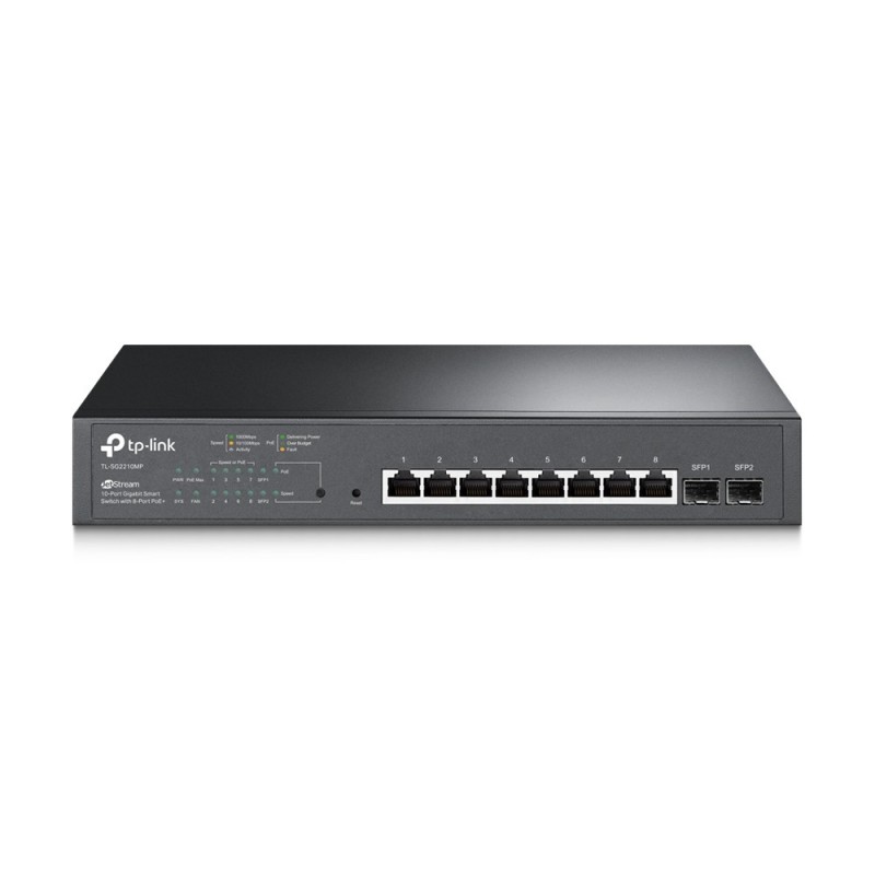 TP-Link JetStream TL-SG2210MP сетевой коммутатор Управляемый L2 L2+ Gigabit Ethernet (10 100 1000) Питание по Ethernet (PoE) 1U