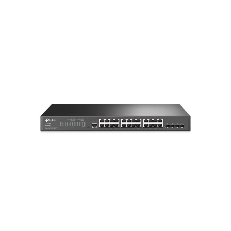 TP-Link JetStream TL-SG3428 сетевой коммутатор Управляемый L2 L3 Gigabit Ethernet (10 100 1000) 1U Черный