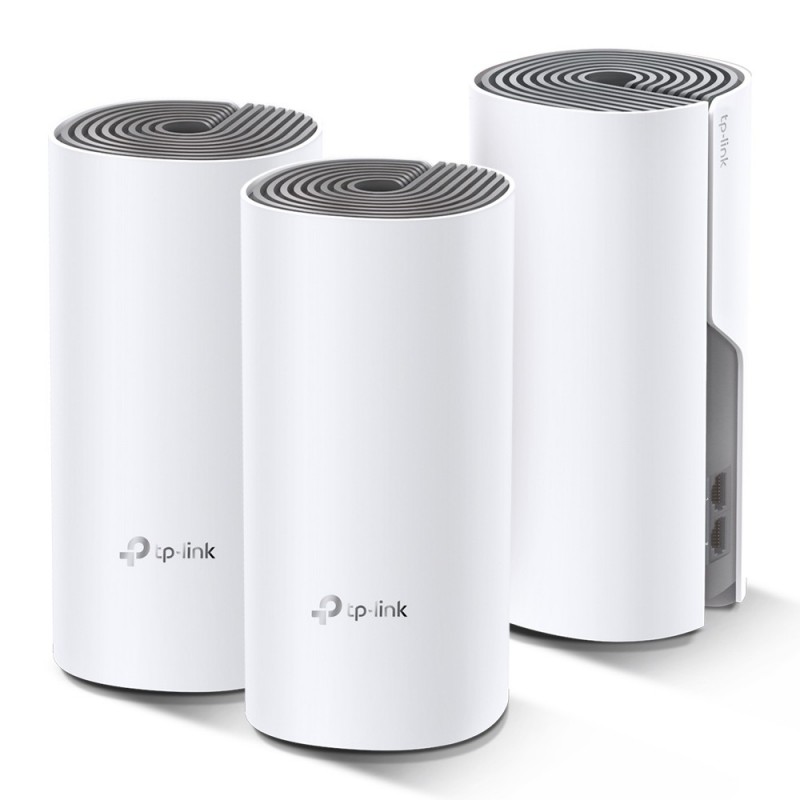 TP-Link Deco E4 (3-pack) Двухдиапазонный (2,4Ггц 5Ггц) Wi-Fi 5 (802.11ac) Белый, Серый 2 Внутренний