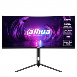 Dahua Technology LM30-E330CA monitori 76,2 cm (30") 2560 x 1080 pikseļi UltraWide Full HD LCD Melns, Sarkans