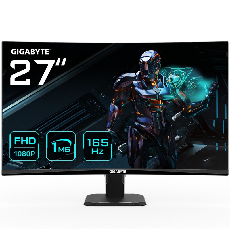 GIGABYTE GS27F монитор для ПК 68,6 cm (27") 1920 x 1080 пикселей Full HD ЖК Черный