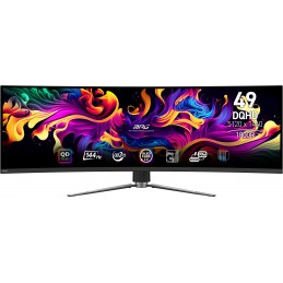 MSI MPG 491CQP QD-OLED monitori 124,5 cm (49") 5120 x 1440 pikseļi DQHD QDOLED Melns