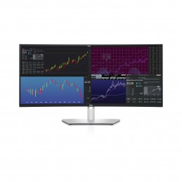 DELL UltraSharp U3824DW LED display 95,2 cm (37.5") 3840 x 1600 пикселей Wide Quad HD+ ЖК Черный, Серебристый