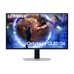 Samsung G60SD monitori 68,6 cm (27") 2560 x 1440 pikseļi Quad HD OLED Sudrabs