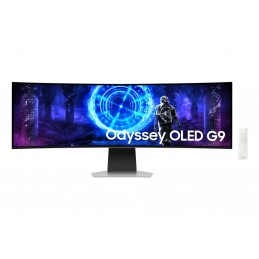 Samsung S49DG950SU monitori 124,5 cm (49") 5120 x 1440 pikseļi Dual QHD OLED Sudrabs