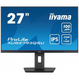 iiyama ProLite XUB2793QSU-B6 LED display 68,6 cm (27") 2560 x 1440 pikseļi Quad HD Melns