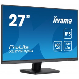 iiyama ProLite XU2793QSU-B6 monitori 68,6 cm (27") 2560 x 1440 pikseļi Wide Quad HD LED Melns