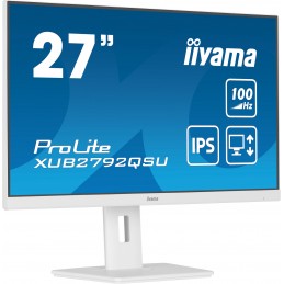 iiyama ProLite XUB2792QSU-W6 монитор для ПК 68,6 cm (27") 2560 x 1440 пикселей Wide Quad HD LED Белый