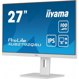 iiyama ProLite XUB2792QSU-W6 монитор для ПК 68,6 cm (27") 2560 x 1440 пикселей Wide Quad HD LED Белый