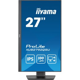 iiyama ProLite monitori 68,6 cm (27") 2560 x 1440 pikseļi Full HD LED Melns