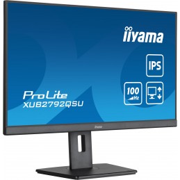 iiyama ProLite monitori 68,6 cm (27") 2560 x 1440 pikseļi Full HD LED Melns