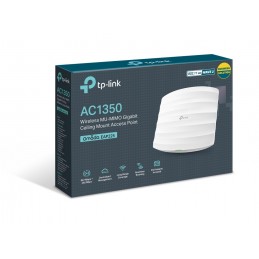 TP-Link Omada EAP225 WLAN piekļuves punkts 1350 Mbit s Balts Power over Ethernet (PoE)