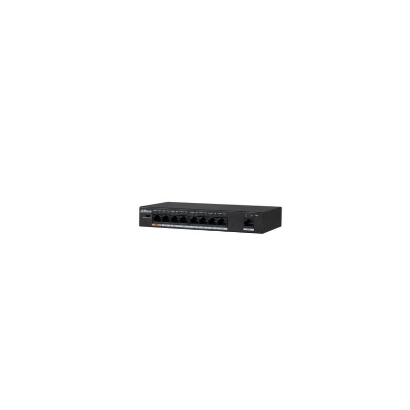 Dahua Technology PFS3009-8ET-96 Nepārvaldīts L2 Fast Ethernet (10 100) Power over Ethernet (PoE) Melns