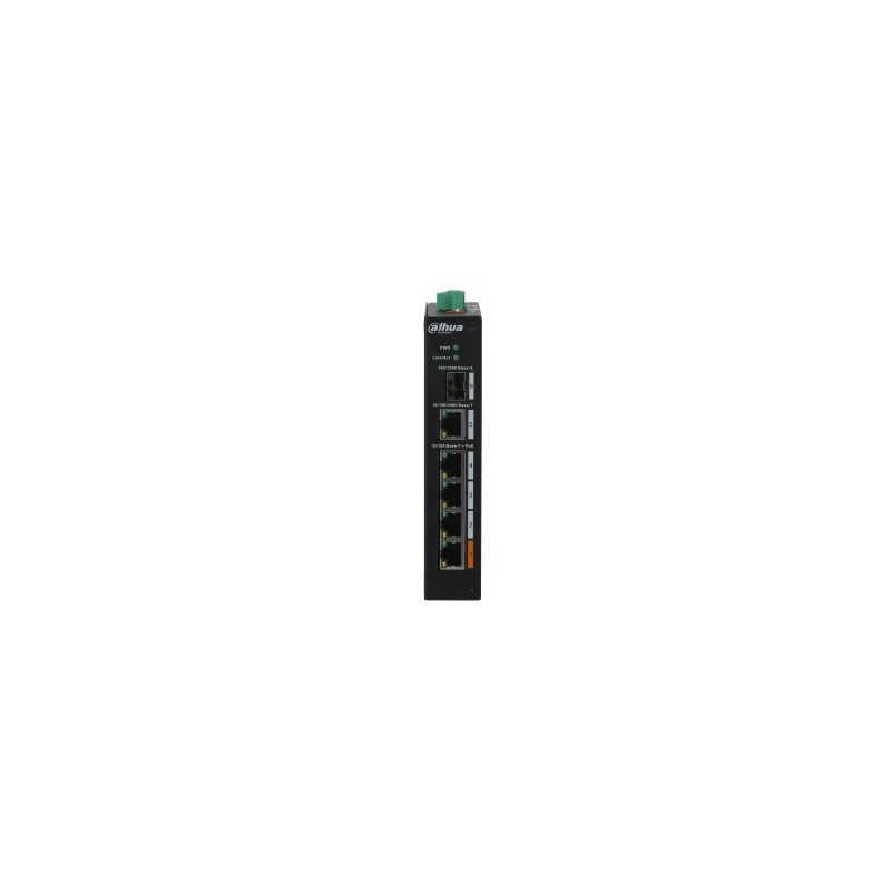 Dahua Technology PoE PFS3106-4ET-60-V2 Nepārvaldīts L2 Fast Ethernet (10 100) Melns