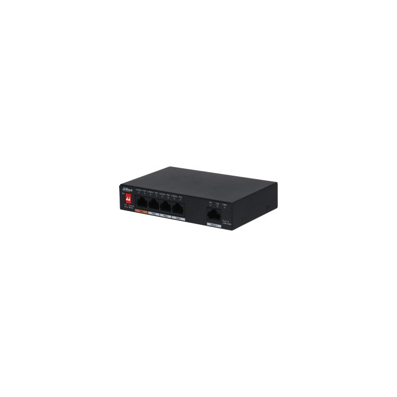 Dahua Technology PoE PFS3005-4ET-60-V2 tīkla pārslēgs Nepārvaldīts L2 Gigabit Ethernet (10 100 1000) Power over Ethernet (PoE)