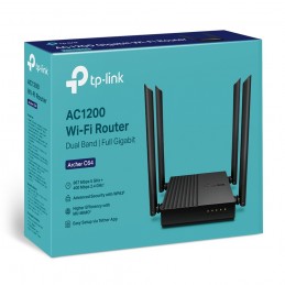 TP-Link Archer C64 bezvadu rūteris Tīkls Gigabit Ethernet Divkāršā frekvenču josla (2.4 GHz   5 GHz) Melns