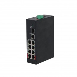 Dahua Technology PFS3110-8ET-96-V2 Nepārvaldīts Fast Ethernet (10 100) Power over Ethernet (PoE) 10U Melns