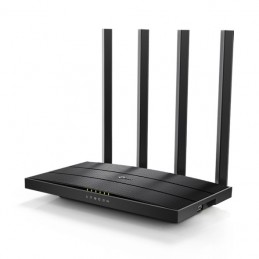 TP-Link Archer C6U bezvadu rūteris Tīkls Gigabit Ethernet Divkāršā frekvenču josla (2.4 GHz   5 GHz) Melns