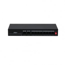 Dahua Technology PoE DH-PFS3010-8ET-65 сетевой коммутатор Fast Ethernet (10 100) Питание по Ethernet (PoE) Черный