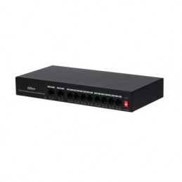 Dahua Technology PoE DH-PFS3010-8ET-65 tīkla pārslēgs Fast Ethernet (10 100) Power over Ethernet (PoE) Melns