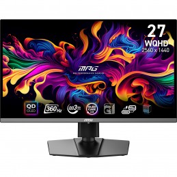 MSI MPG 271QRX QD-OLED монитор для ПК 67,3 cm (26.5") 2560 x 1440 пикселей Wide Quad HD QDOLED Черный