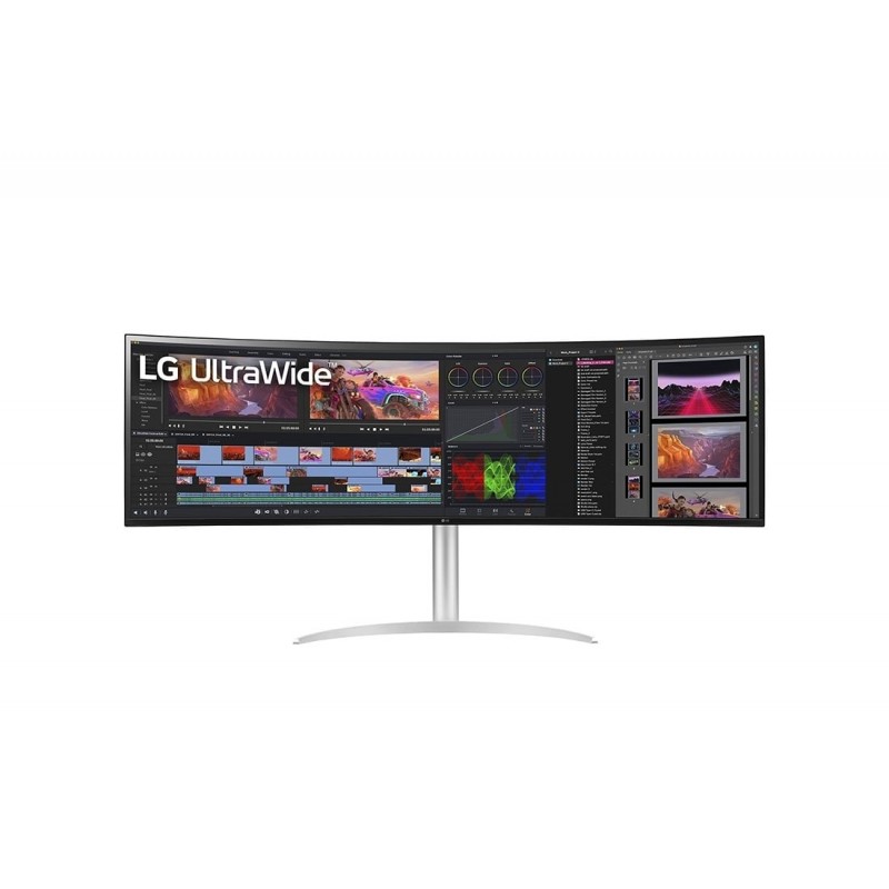 LG 49WQ95C-W LED display 124,5 cm (49") 5120 x 1440 пикселей UltraWide Dual Quad HD Серебристый