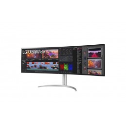 LG 49WQ95C-W LED display 124,5 cm (49") 5120 x 1440 пикселей UltraWide Dual Quad HD Серебристый