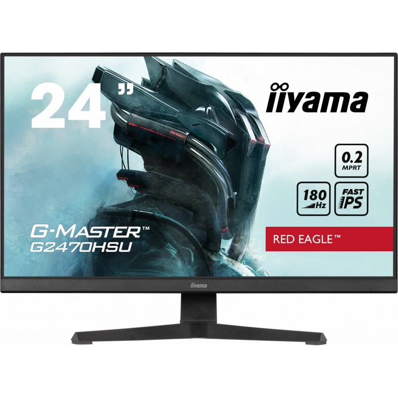 iiyama G-MASTER G2470HSU-B6 monitori 60,5 cm (23.8") 1920 x 1080 pikseļi Full HD LCD Melns