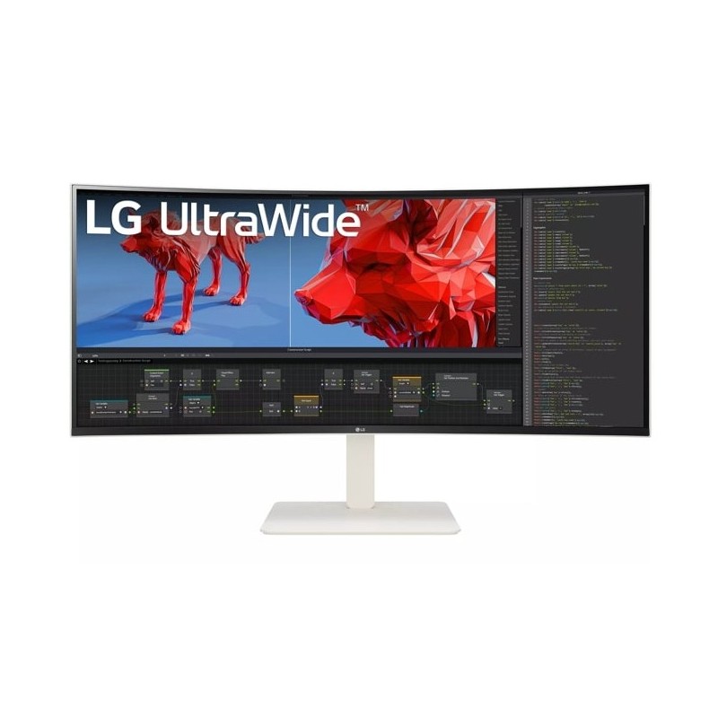 LG 38WR85QC-W monitori 96,5 cm (38") 3840 x 1600 pikseļi UltraWide Quad HD LCD Balts