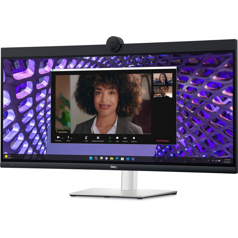 DELL P Series P3424WEB monitori 86,7 cm (34.1") 3440 x 1440 pikseļi 4K Ultra HD LCD Melns