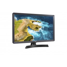 LG HD 24TQ510S-PZ televizors 59,9 cm (23.6") Viedtelevizors Wi-Fi Melns, Pelēks 250 cd m²