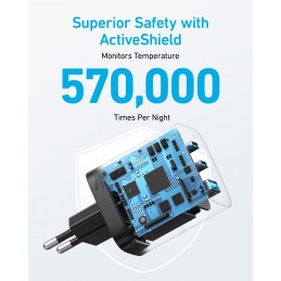 Anker 336 Charger (67W) Мобильный компьютер, Мобильный телефон, Ноутбук, Зарядный банк, Смартфон, Умные часы, Планшет,