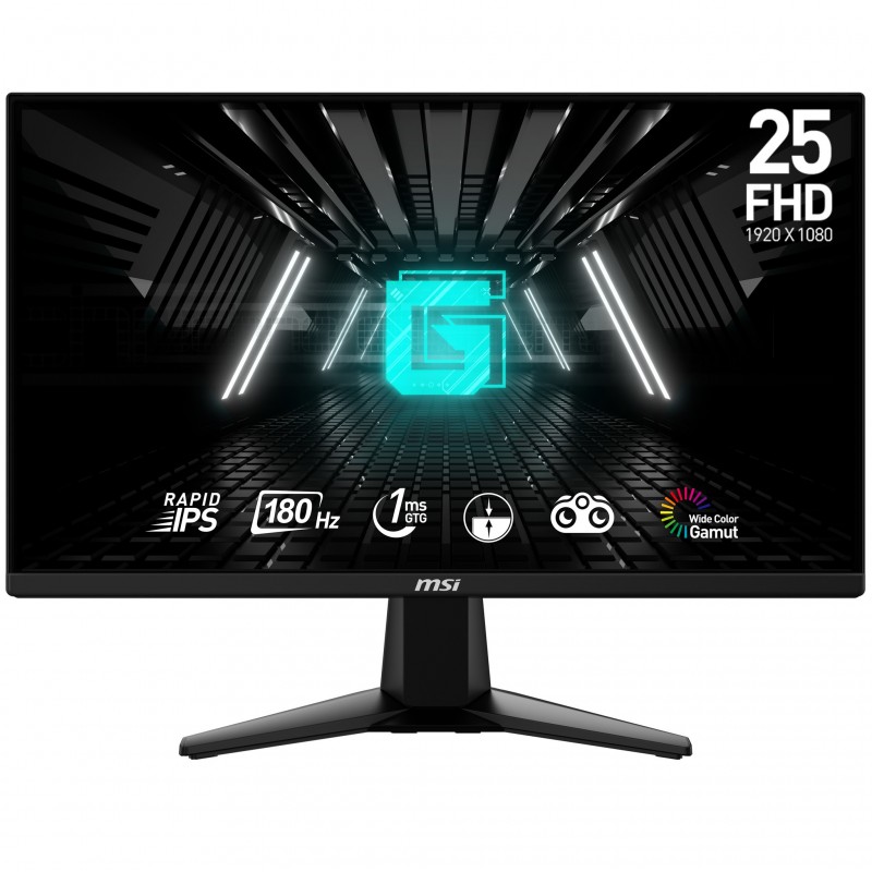 MSI G255F monitori 62,2 cm (24.5") 1920 x 1080 pikseļi Full HD LCD Melns