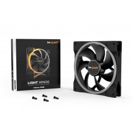 be quiet! Light Wings | 140mm PWM Datora korpusam Ventilators 14 cm Melns 1 pcs