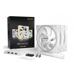 be quiet! Light Wings White | 140mm PWM Triple Pack Datora korpusam Ventilators 14 cm Balts 3 pcs