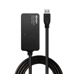 Lindy 43159 хаб-разветвитель USB 3.2 Gen 1 (3.1 Gen 1) Type-A 5000 Мбит с Черный