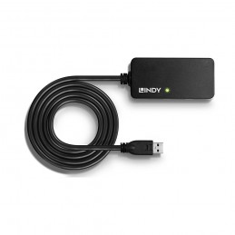 Lindy 43159 хаб-разветвитель USB 3.2 Gen 1 (3.1 Gen 1) Type-A 5000 Мбит с Черный